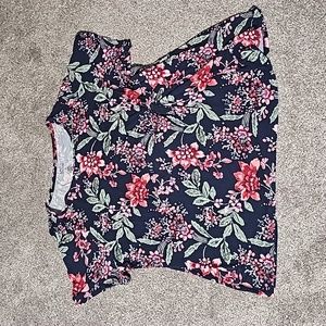 Croft & Borrow Plus Shirt 3x Dark Blue Floral